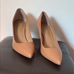 Calvin Klein tan heels size 8.5